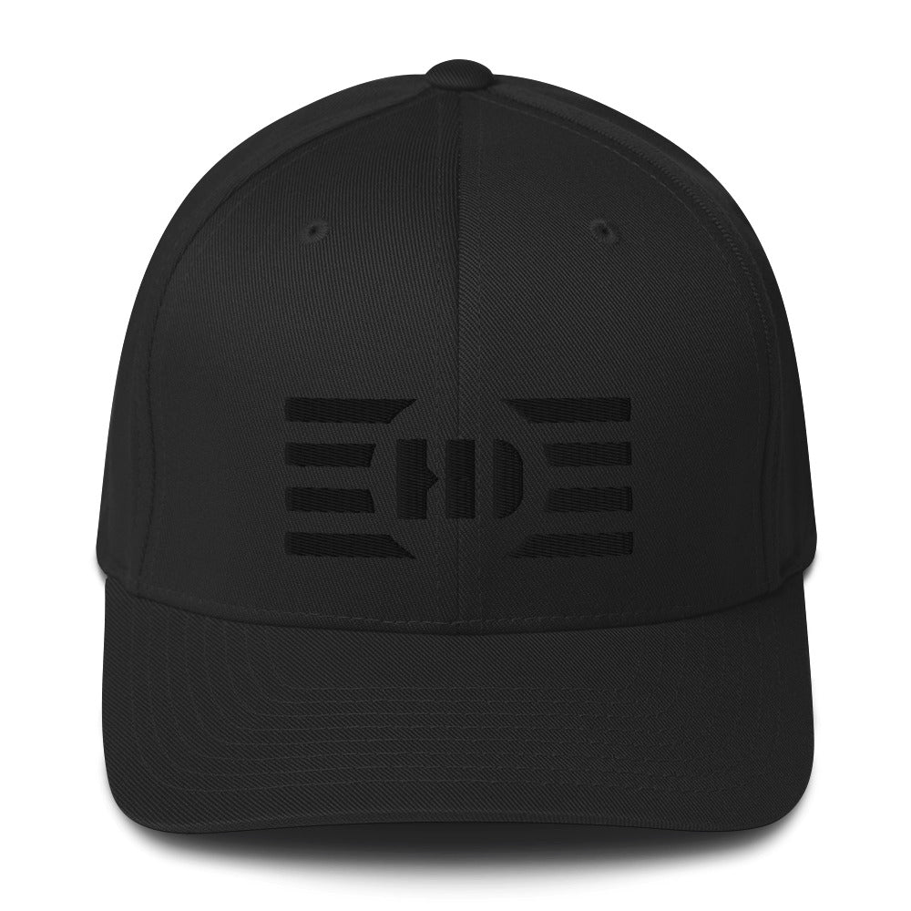 "Eclipse" - BLK - Flex Fit Closed Back Hat