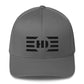 "Eclipse" - BLK - Flex Fit Closed Back Hat