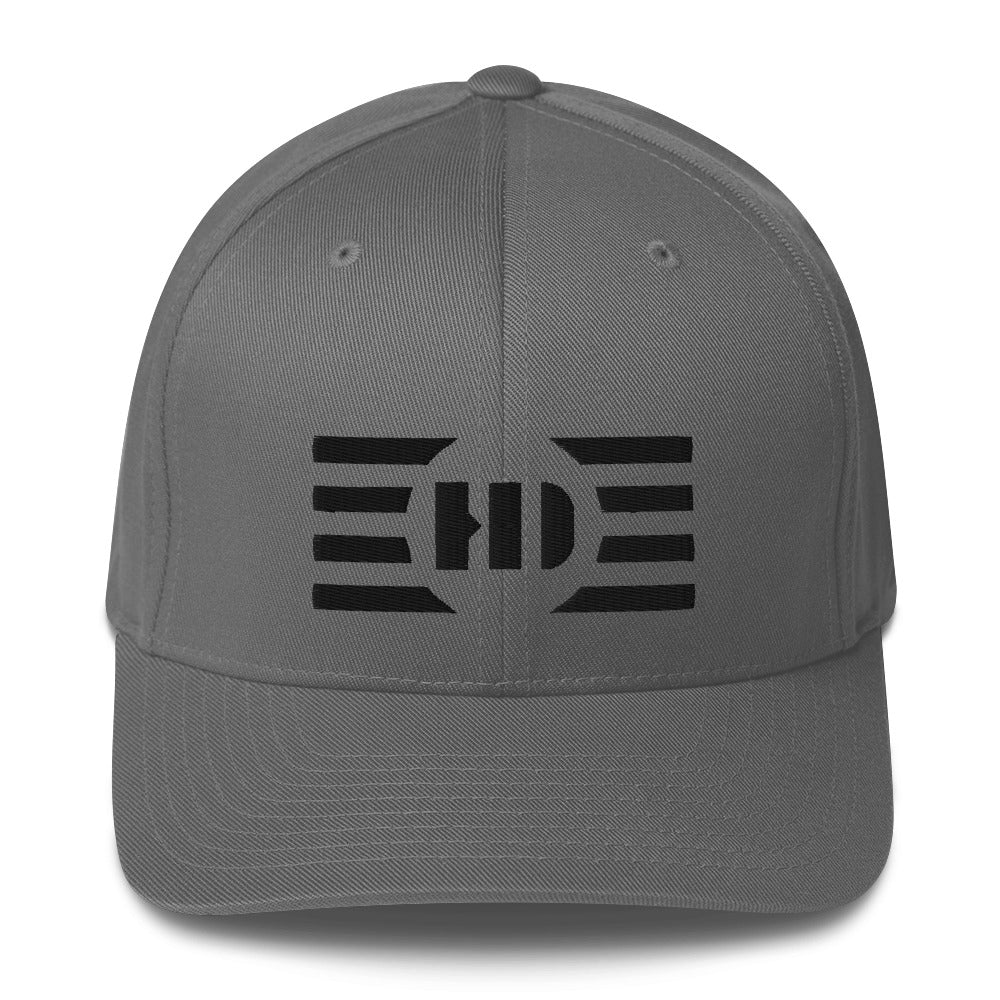 "Eclipse" - BLK - Flex Fit Closed Back Hat