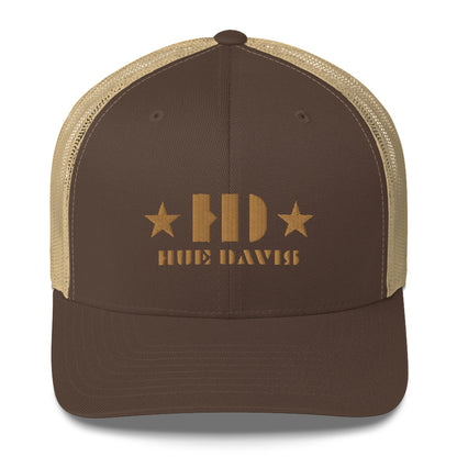 "Twin Stars" - GLD - Trucker Snapback Mesh Hat