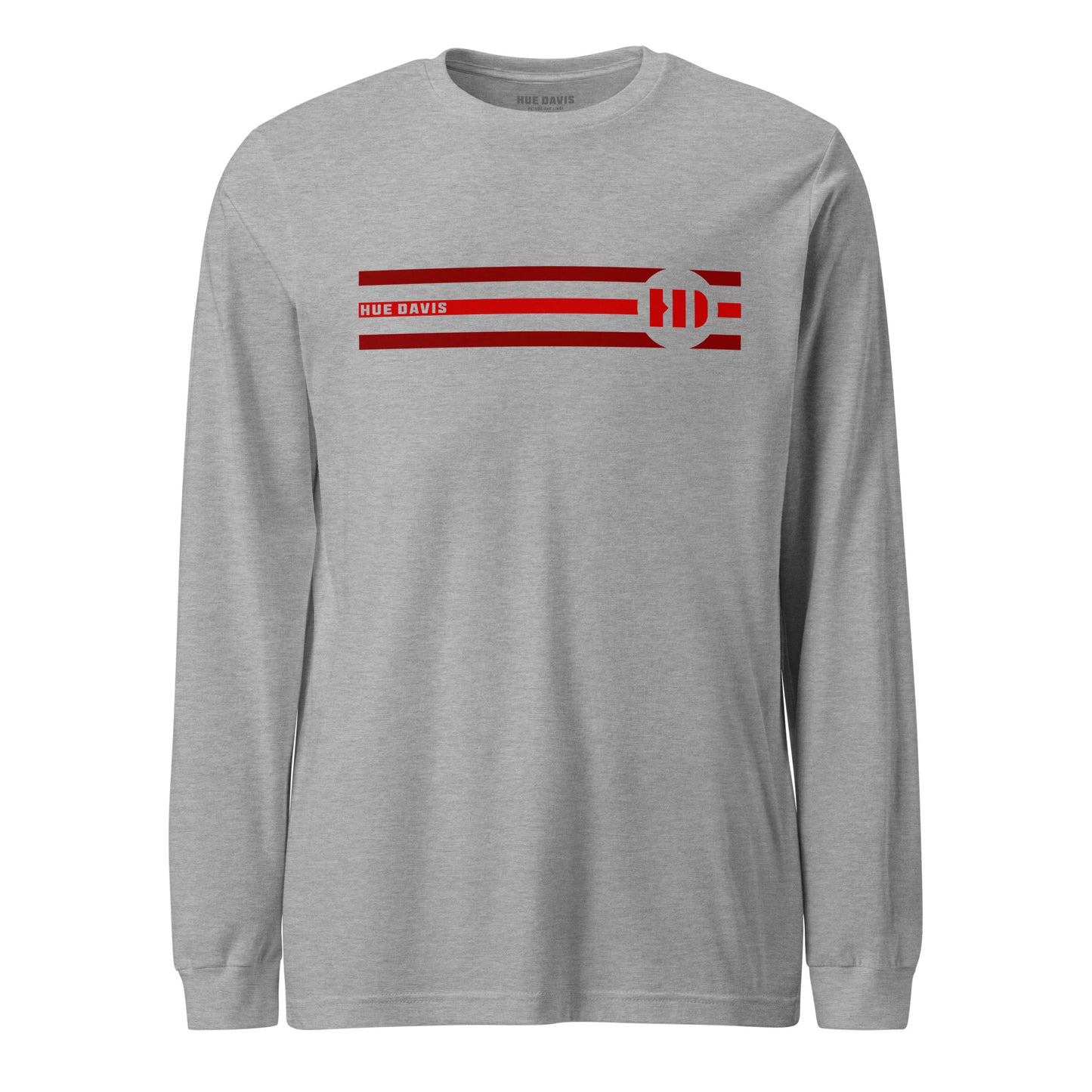 "Triad" - RED - Long Sleeve Tee - Regular Fit