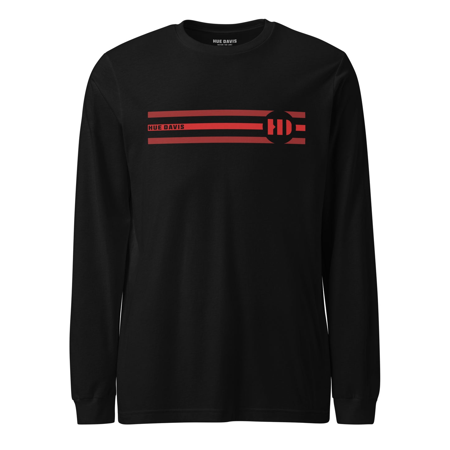 "Triad" - RED - Long Sleeve Tee - Regular Fit