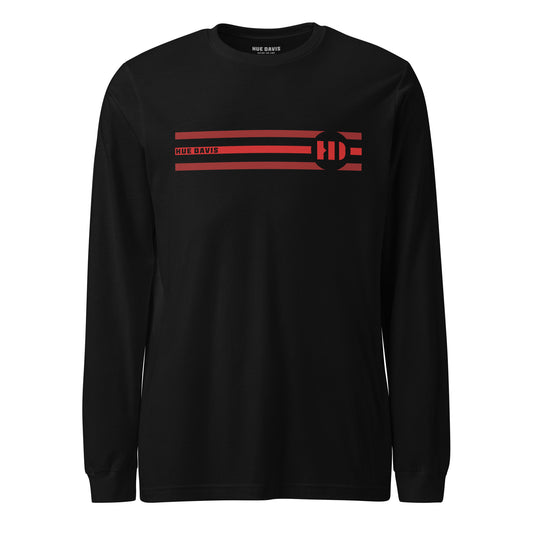 "Triad" - RED - Long Sleeve Tee - Regular Fit