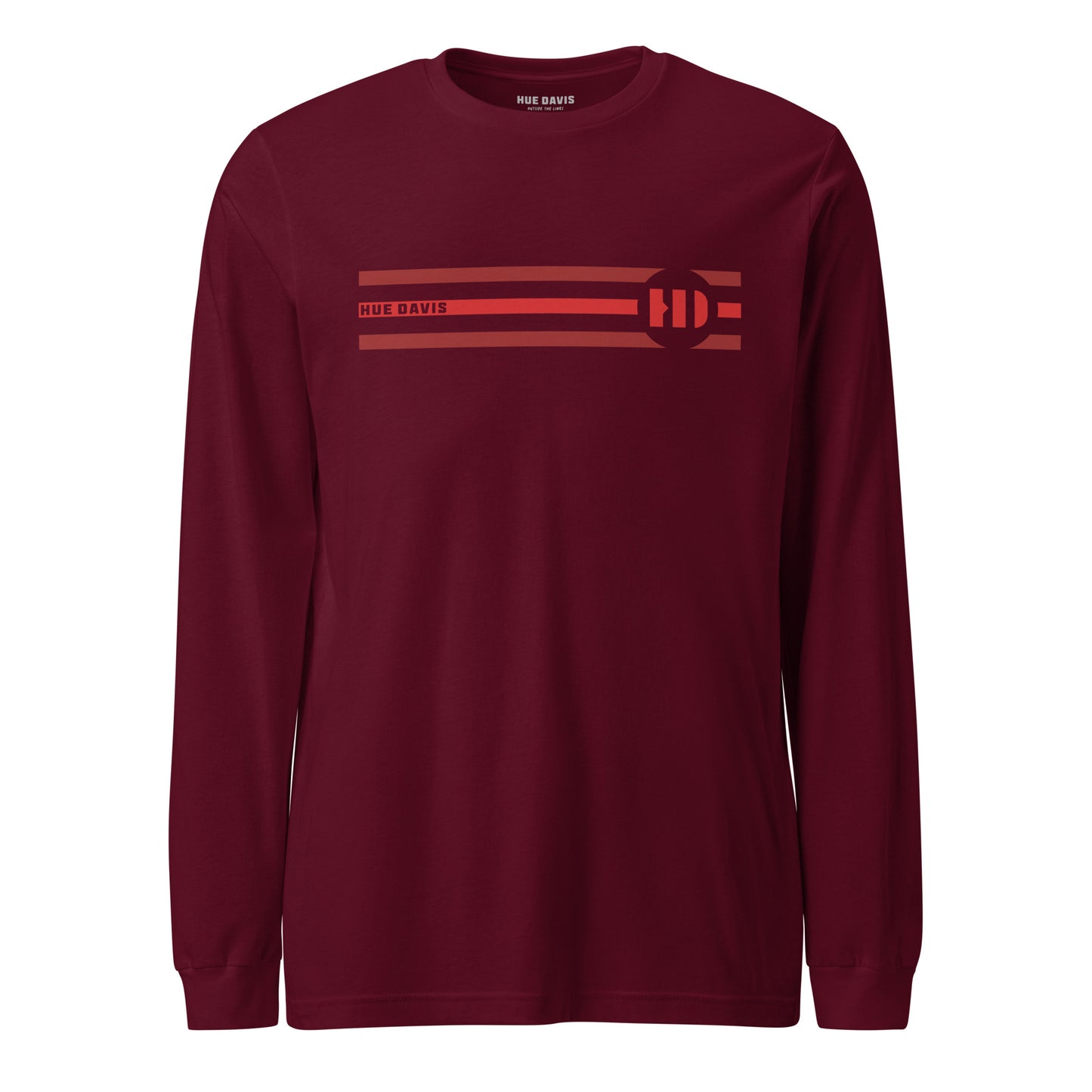 "Triad" - RED - Long Sleeve Tee - Regular Fit