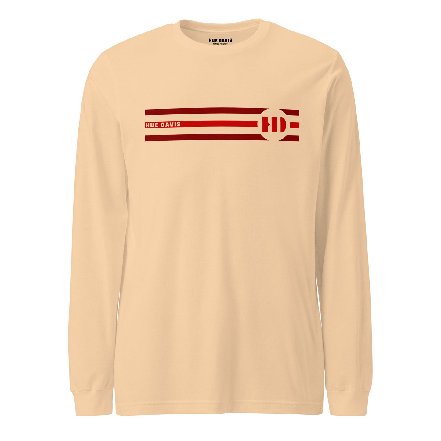 "Triad" - RED - Long Sleeve Tee - Regular Fit